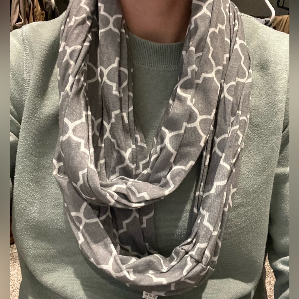 Gray Infinity Scarf